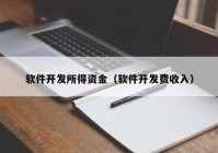 软件开发所得资金（软件开发费收入）