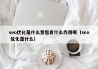 seo优化是什么意思有什么作用呢（seo 优化是什么）