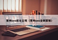 常州seo优化公司（常州seo全网营销）