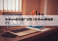 长沙seo优化推广公司（长沙seo网站推广）